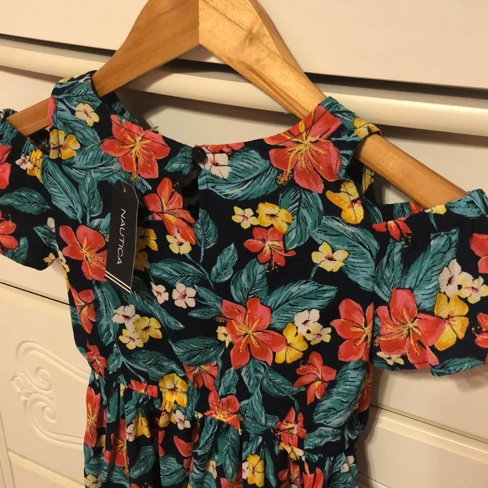 🦚NAUTICA  floral dress size 6 NWT